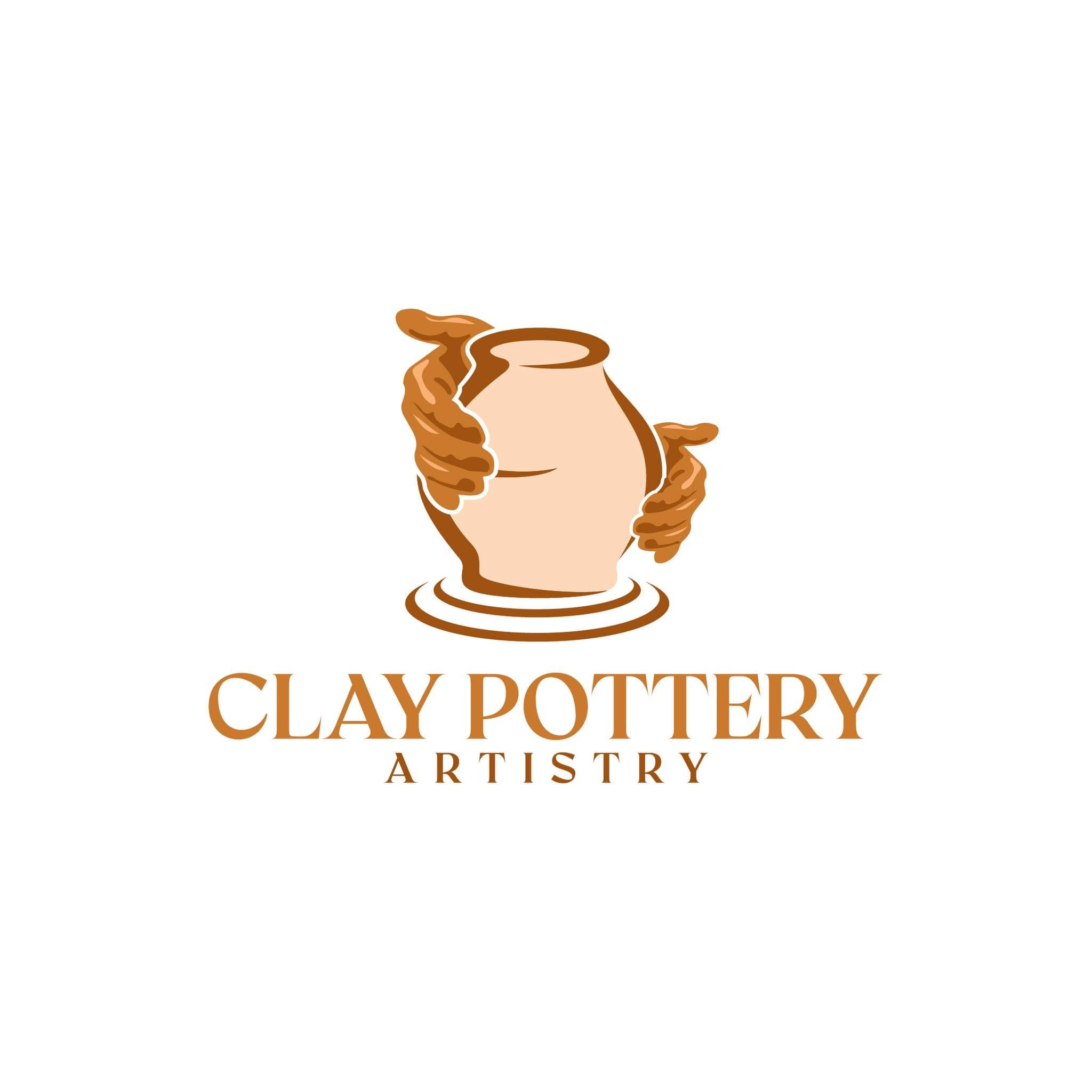 Clay Pottery Artistry Logo